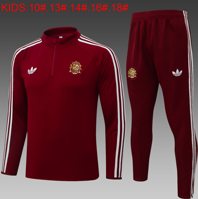 Chándal España 2026 (Half Zippear Red) - NIÑOS
